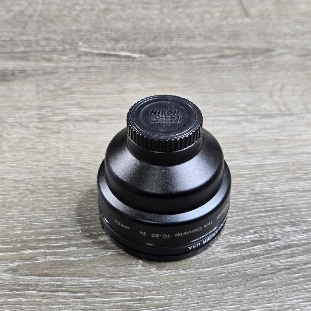 Nikon TC-E2 2x Tele Converter Lens Black with Tiffen 62mm Polarizer Tested